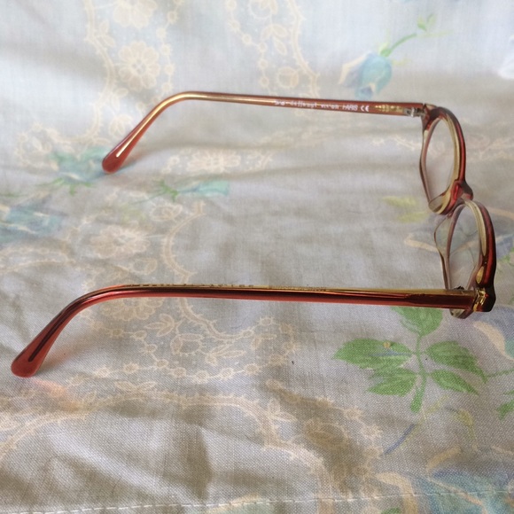 Dark orange vintage glasses frames - Picture 2 of 6